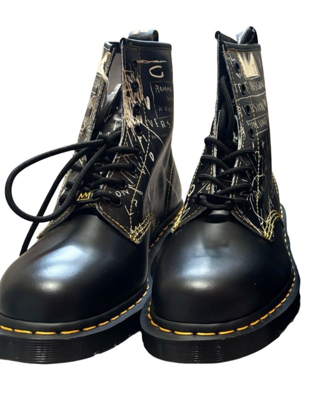 Dr. Martens x Jean-Michel Basquiat 1460 Beat Bop Leather Boots Mens 10/Womens 11 - Picture 8 of 8